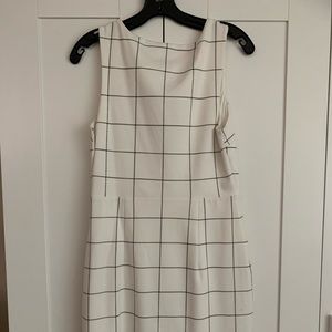 White with Black Stripes Size M, Express Dress almost neww